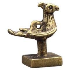 Old Collectioin of Qing Dynasty Bronze Bird Seal
