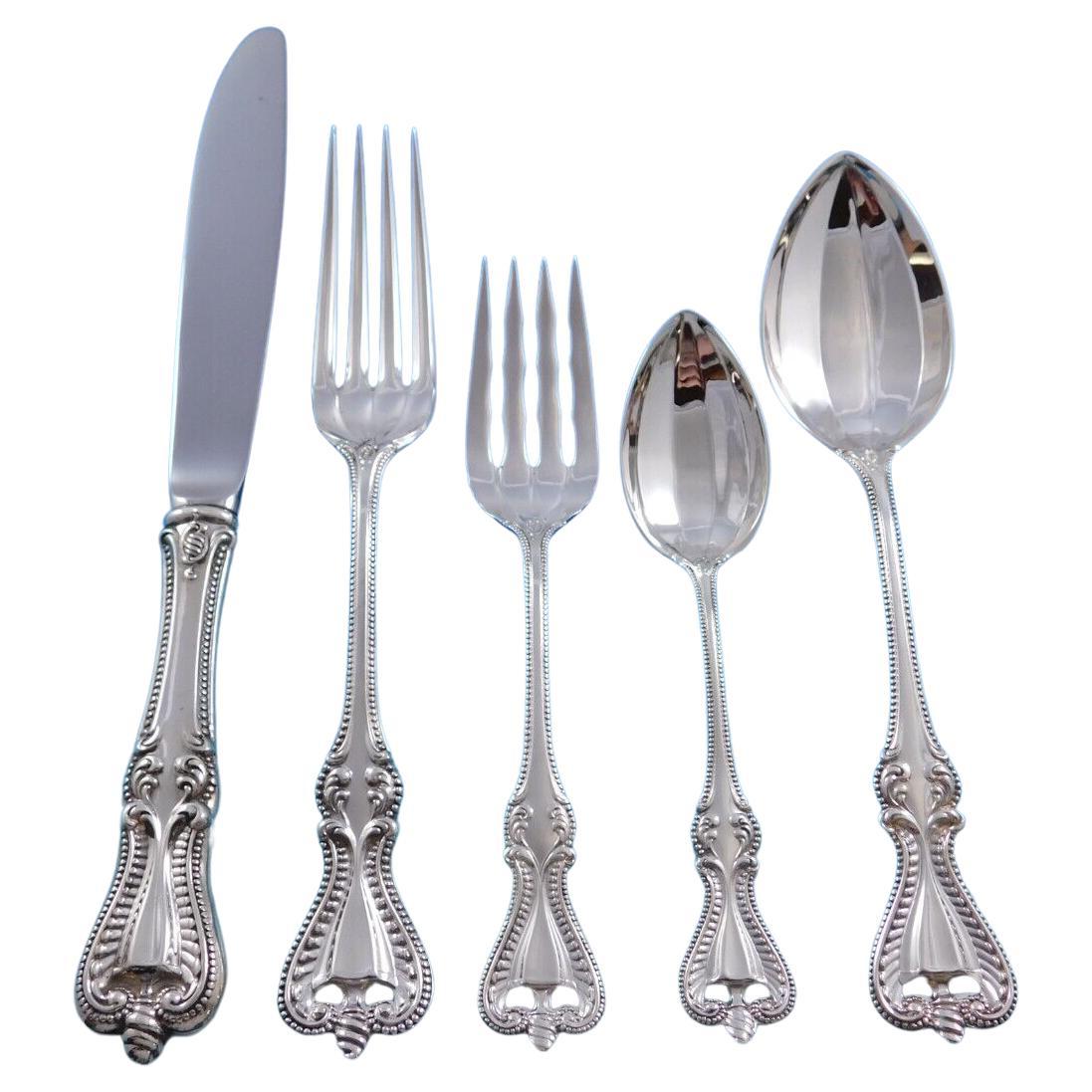 Old Colonial by Towle Sterling Silver Flatware Set for 12 Service 64 pcs Dinner For Sale