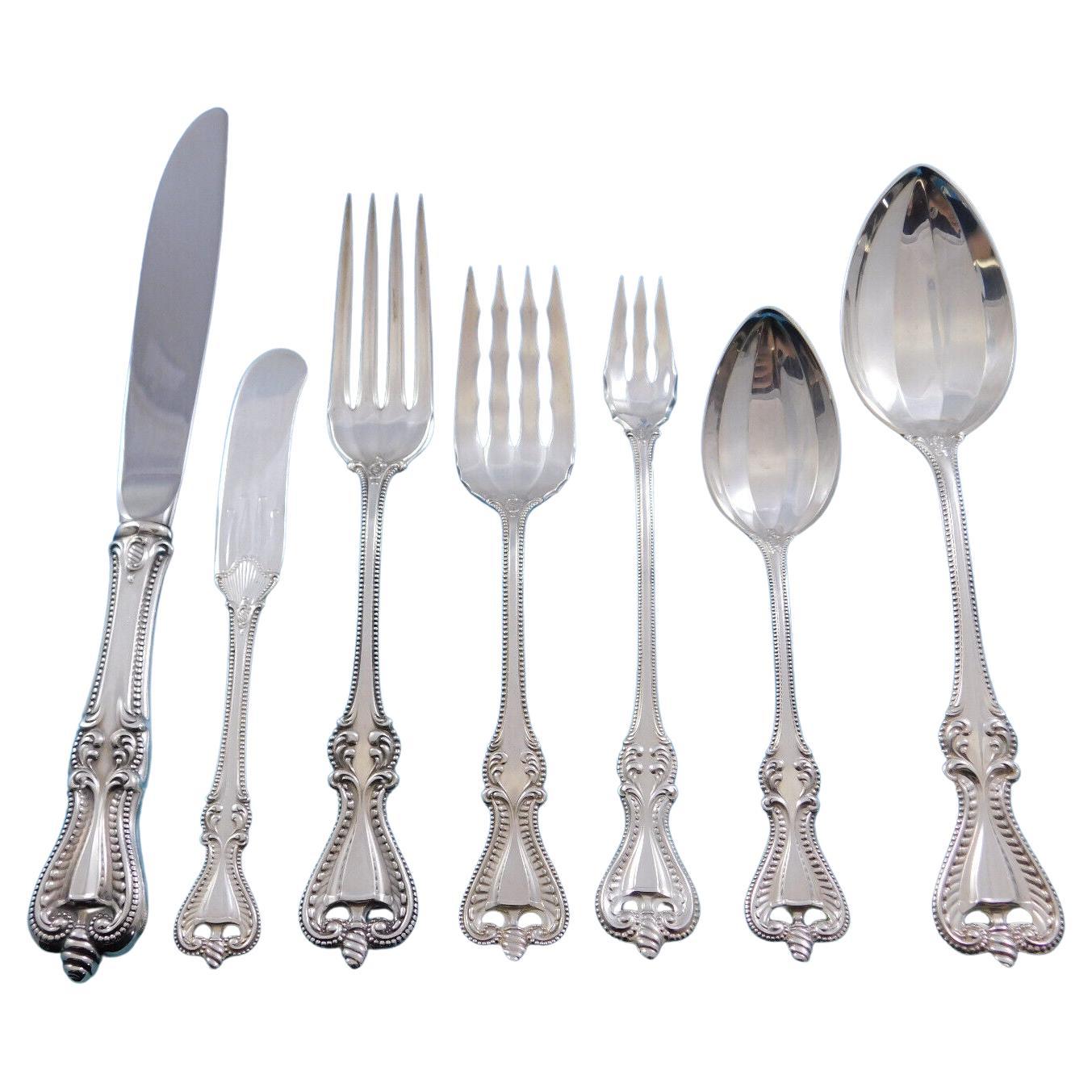 Old Colonial by Towle Sterling Silver Flatware Set for 12 Service 90 Pieces