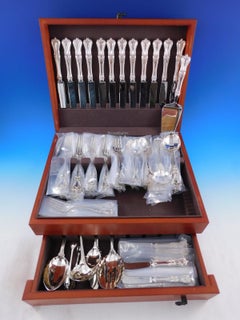 Old Colonial by Towle Sterling Silver Flatware Set for 12 Service 94 pc Dinner