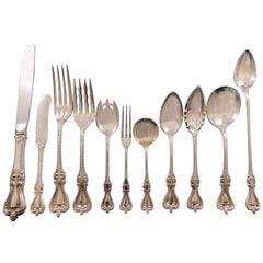 Vintage Old Colonial by Towle Sterling Silver Flatware Set for Eight Service 100 Pieces