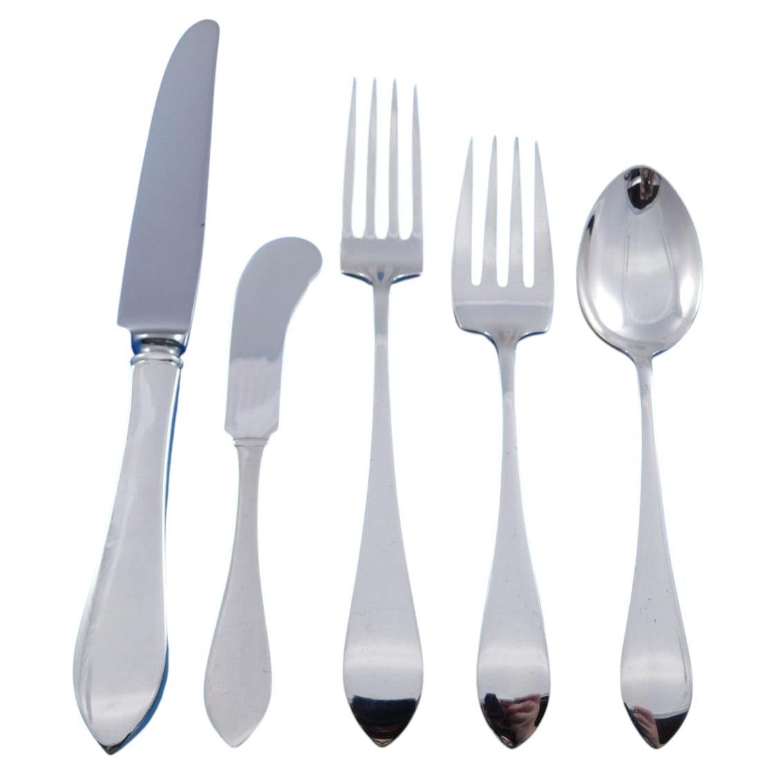 Pre-owned Watson Silver Old Colony By Watson Sterling Silver Flatware Set For 12 Service 64 Pcs Vintage