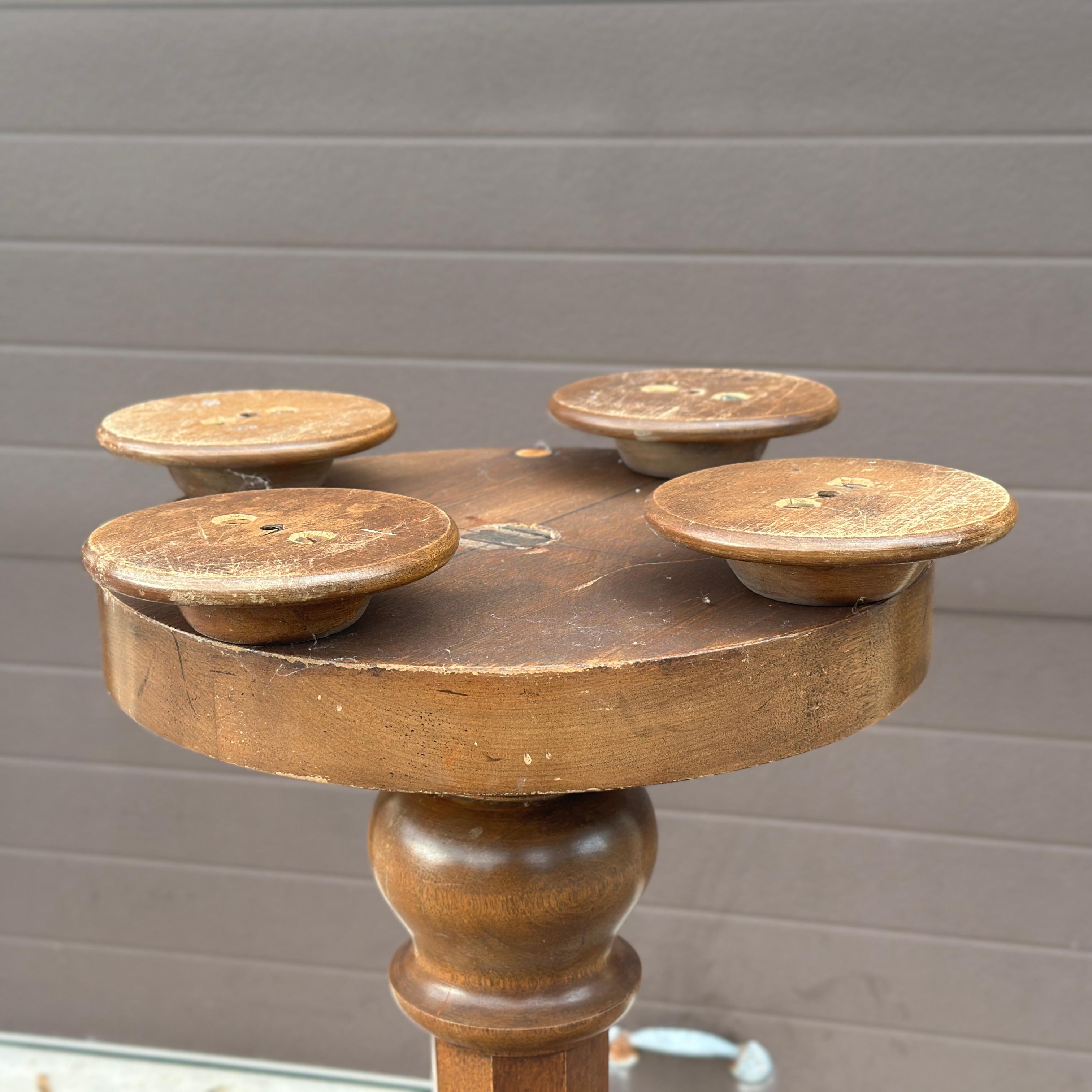 Old Colony Furniture Co. Plant Stand Pedestal With Copper Liner For Sale 5