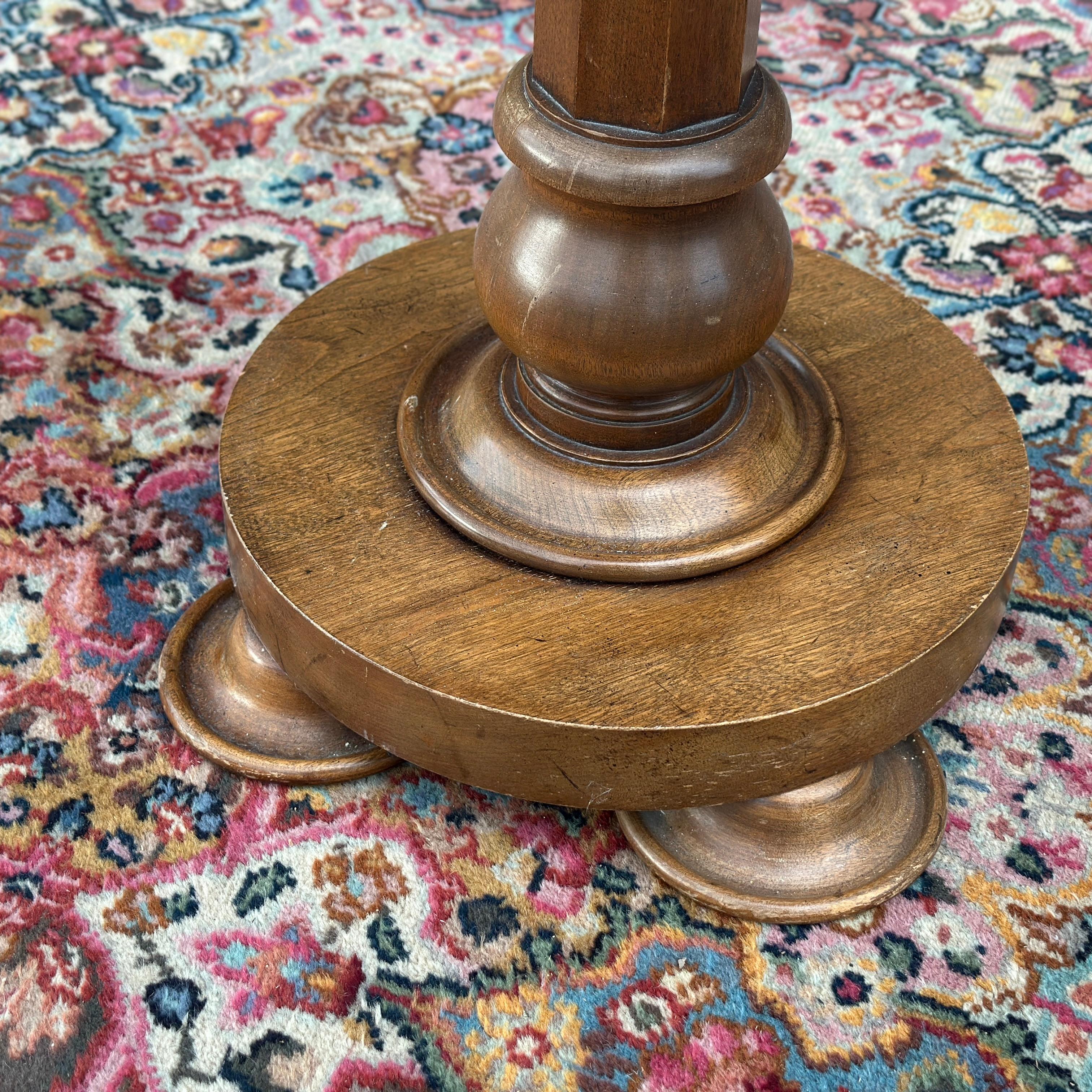 American Old Colony Furniture Co. Plant Stand Pedestal With Copper Liner For Sale