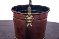 Old Copper Bucket Vessel, Pot