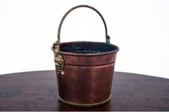 Antique Old copper bucket vessel, Pot