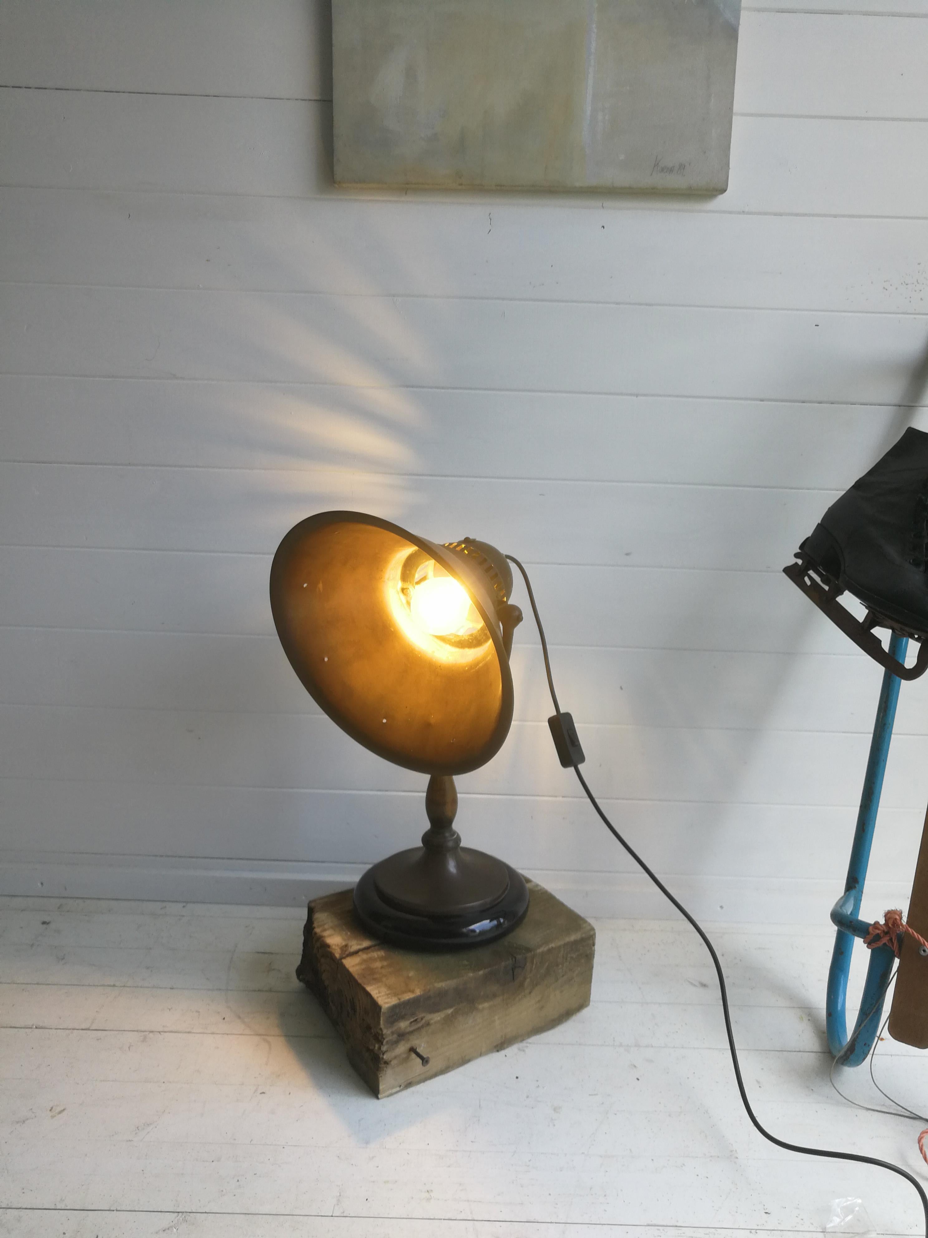 old heat lamp