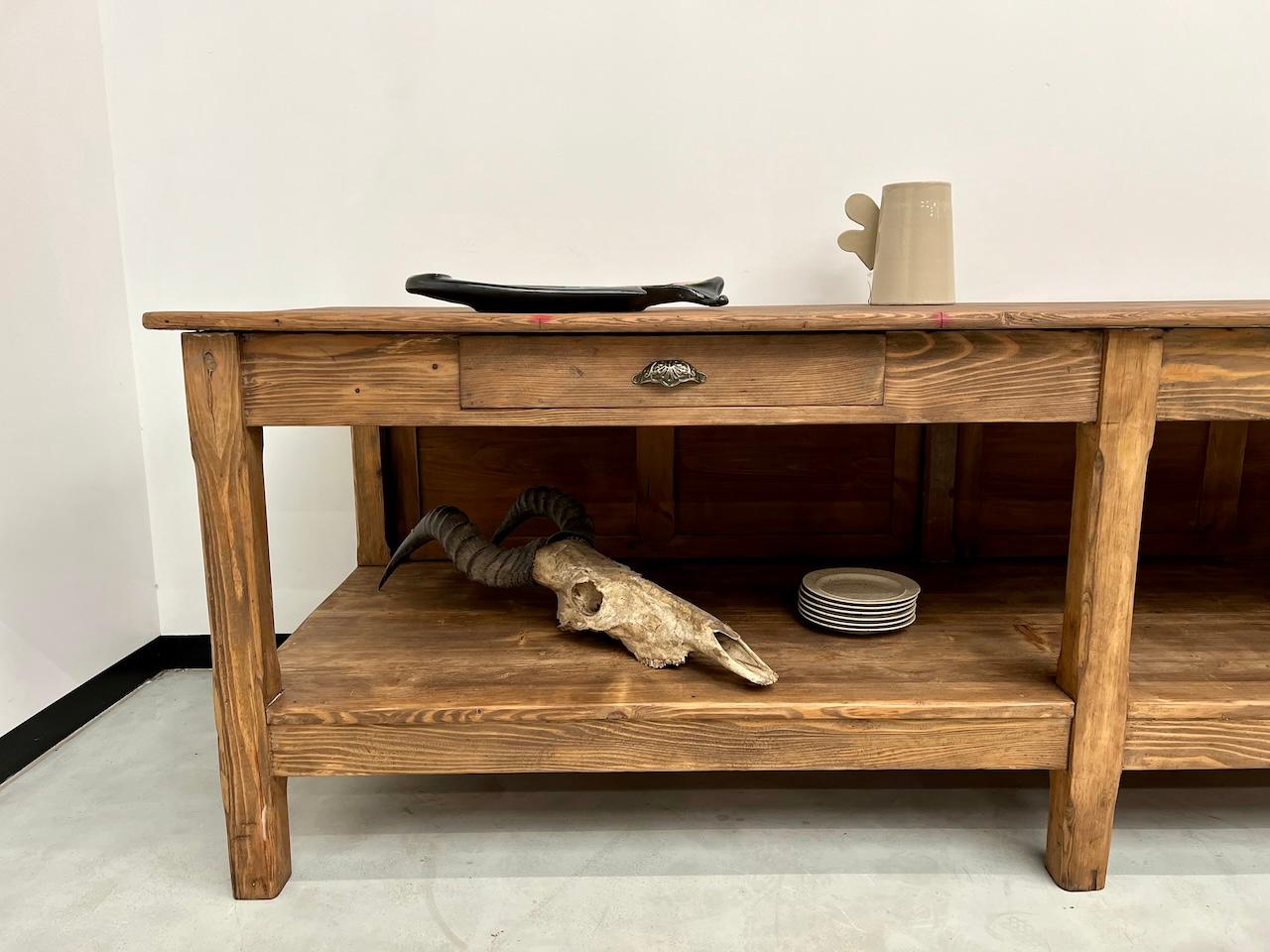 Old counter, french drapery table from the 50s For Sale 5