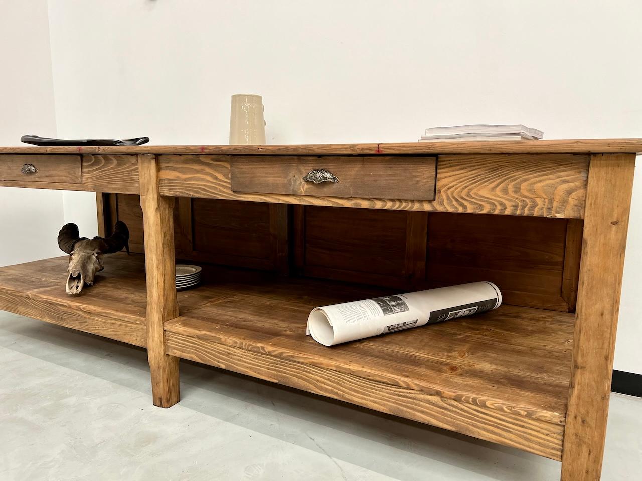 Old counter, french drapery table from the 50s For Sale 8