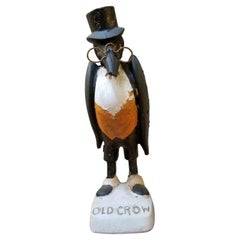 Vintage Old Crow Whiskey Advertising Figure