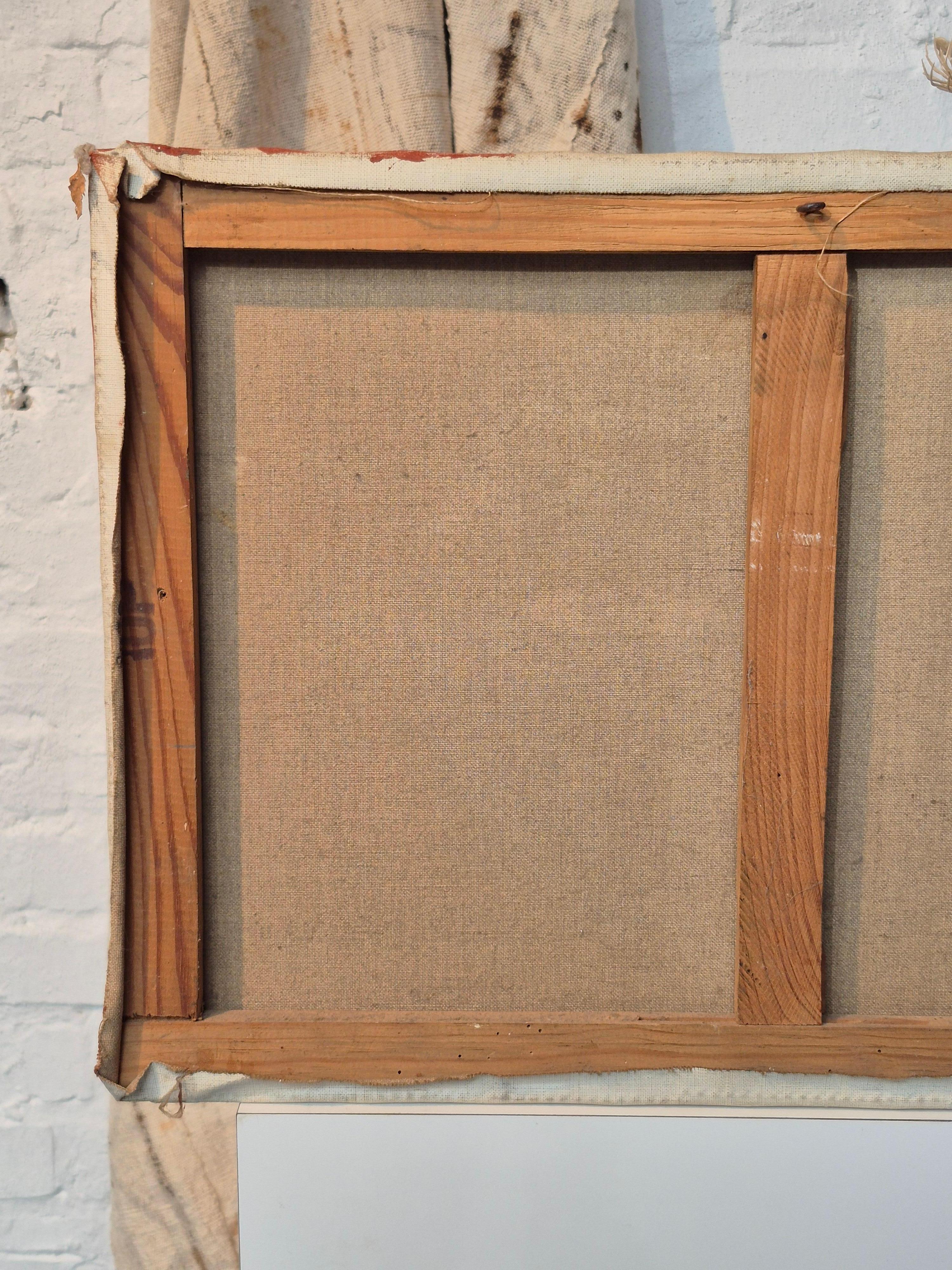 Folk Art Old cubist 'face' painting For Sale