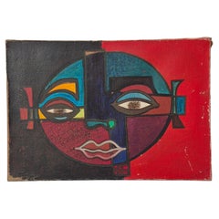 Altes kubistisches "Gesichtsbild