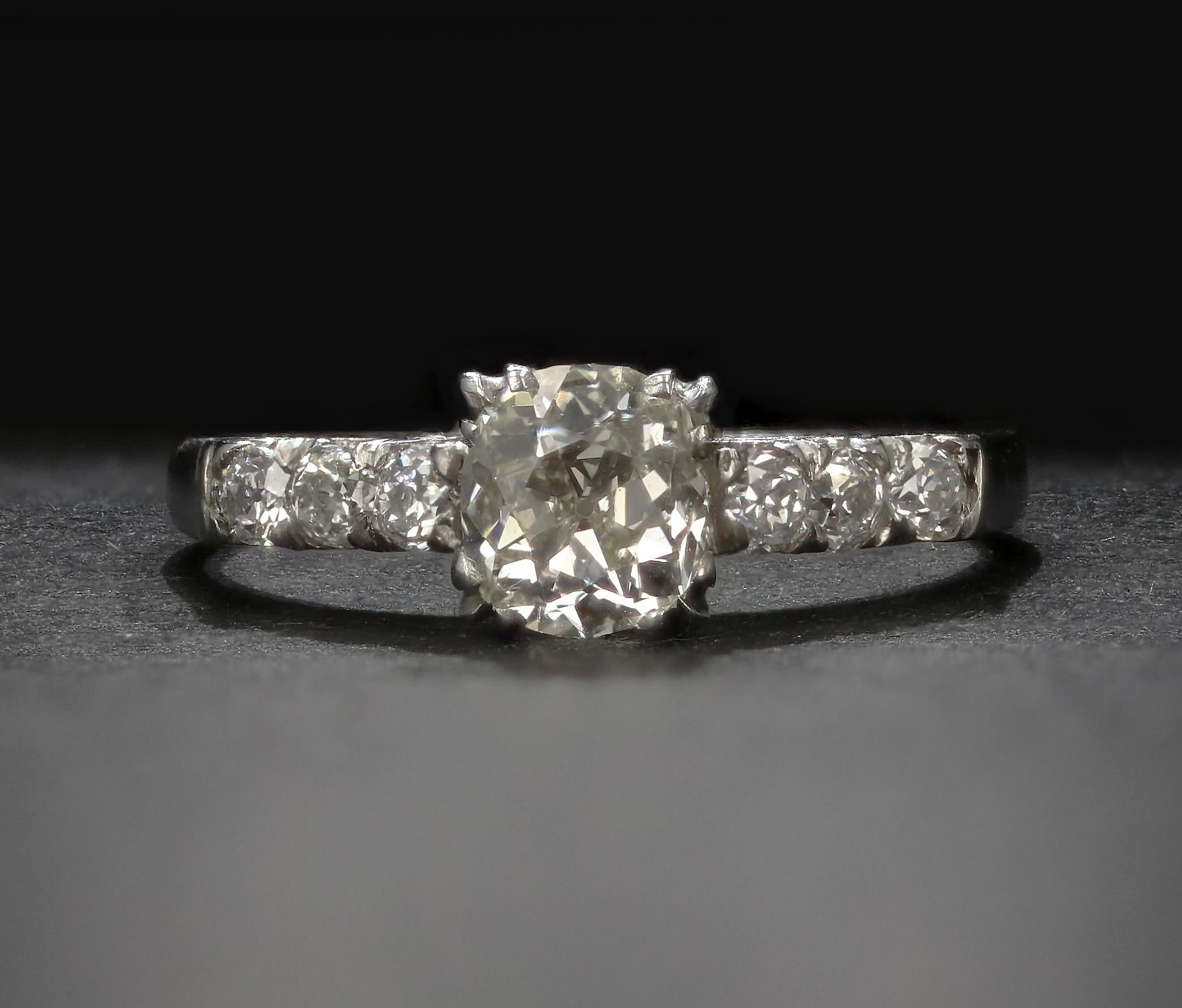 handmade cushion cut engagement rings