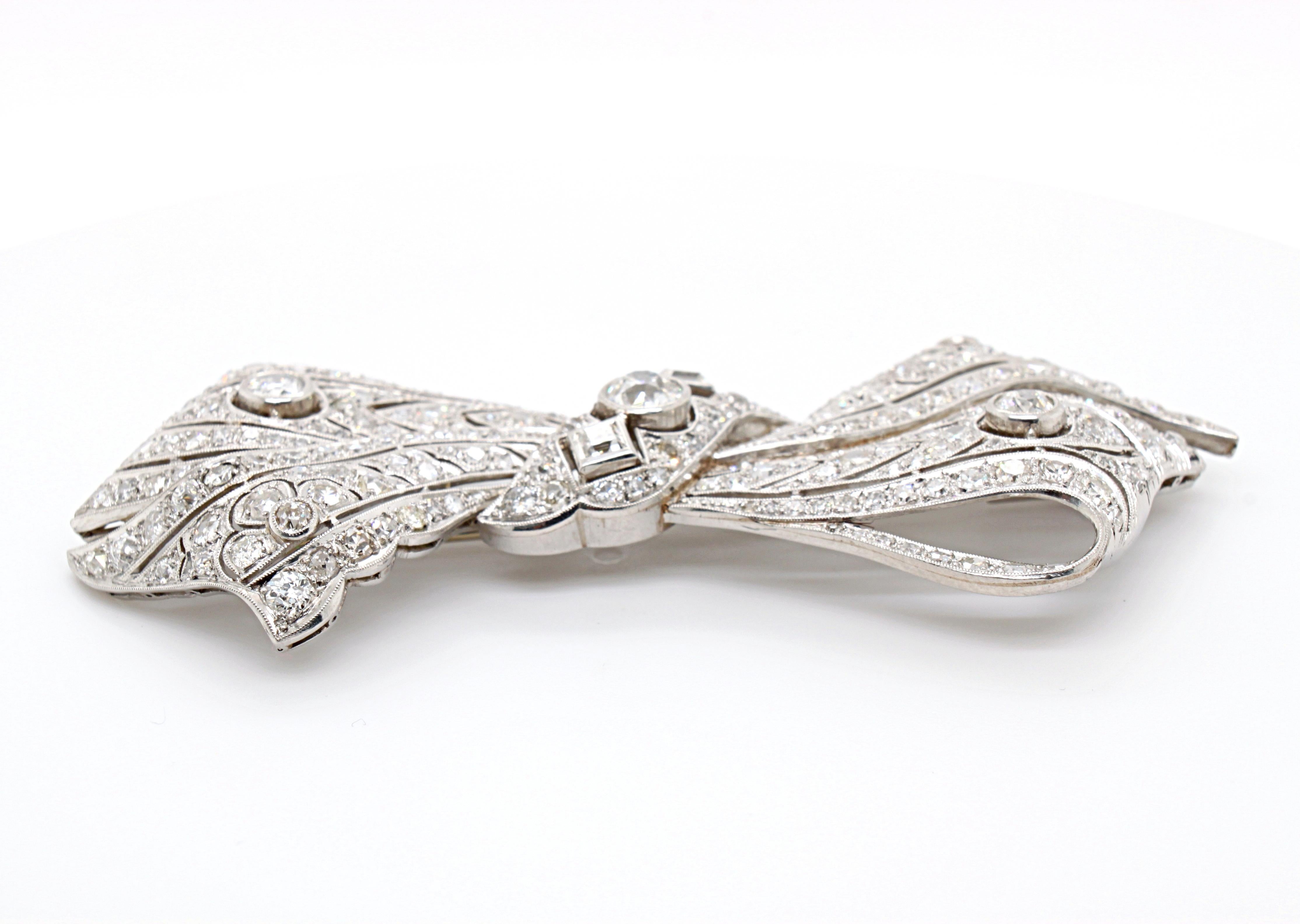 Altschliff-Diamant-Brosche für Damen oder Herren im Angebot