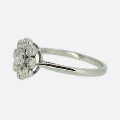 Old Cut Diamond Cluster Ring