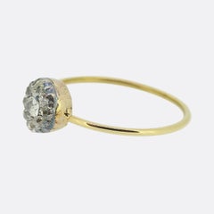 Old Cut Diamond Cluster Ring
