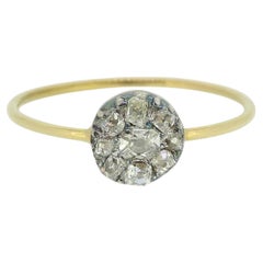 Old Cut Diamond Cluster Ring