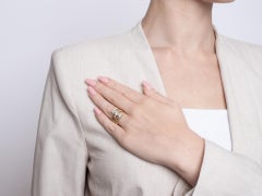 Old cut diamond dress ring, French, circa 1970.