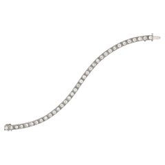 Old cut diamond line bracelet, circa 1920.