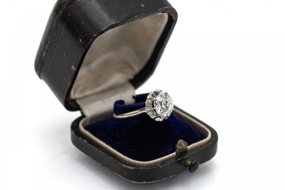 Old-cut diamond ring, 1.73ct, Western Europe, early 20th century. For Sale 5