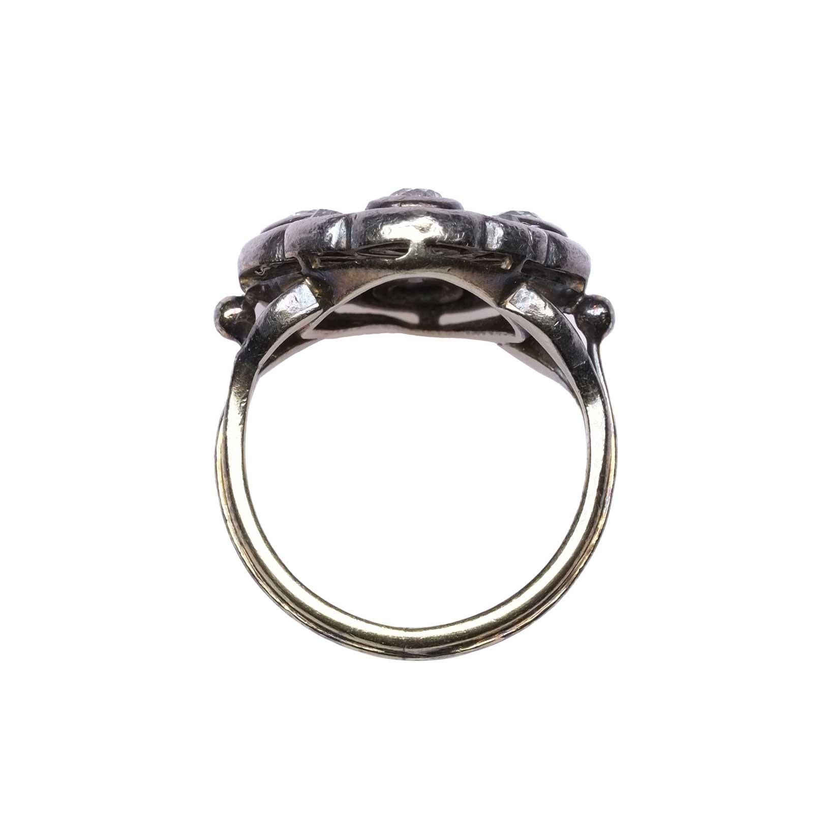 Women's or Men's Old Cut Diamond Ring