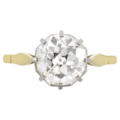 Antiker diamantener Verlobungsring mit 2,54 Karat, um 1915.