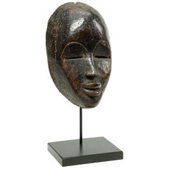 Old Dan Portrait Mask with Provenance on Custom Stand Ivory Coast West Africa