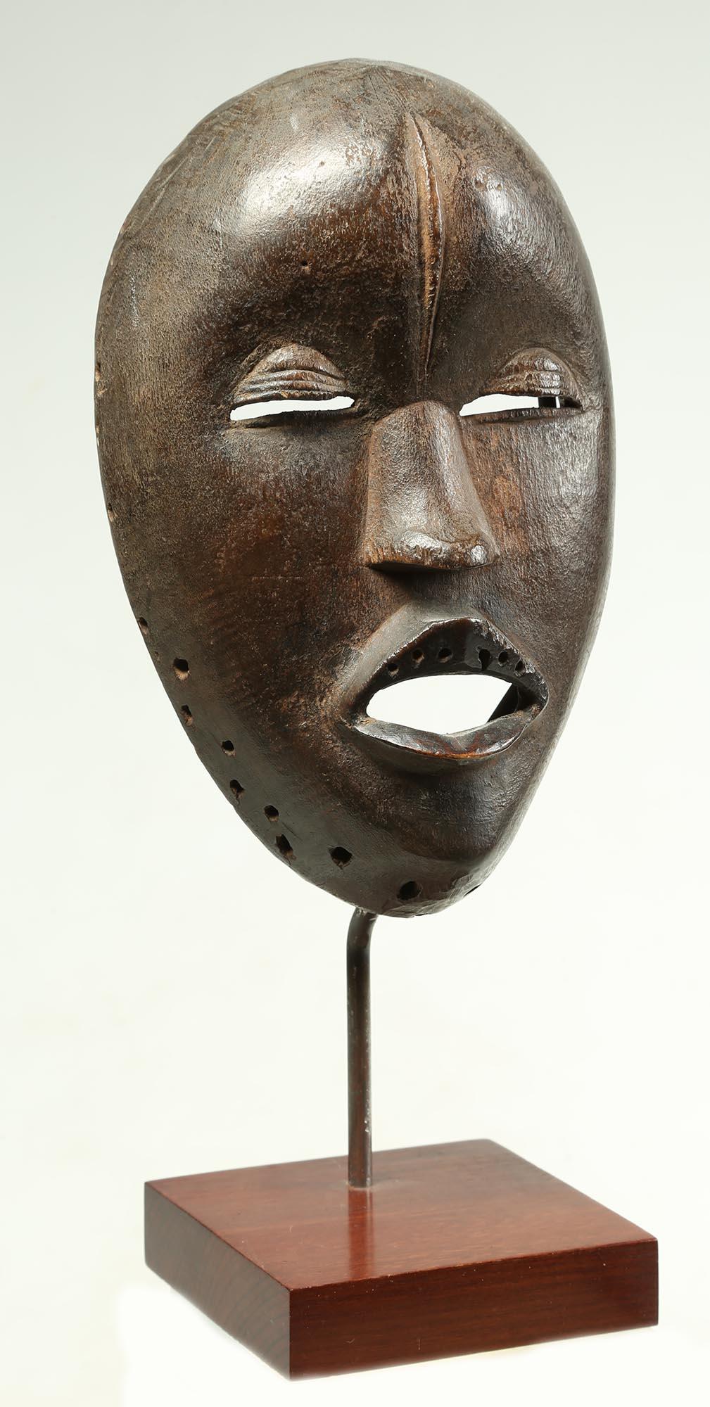 Ivorian Old Dan Singing or Speaking Face Mask Ivory Coast Cote D'ivoire West Africa