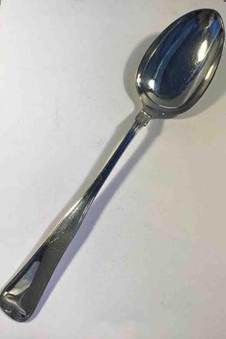 Old Danish Silver Serving spoon (HPJ Weile) 

Measures 28.5 cm(11 7/32 in).
   