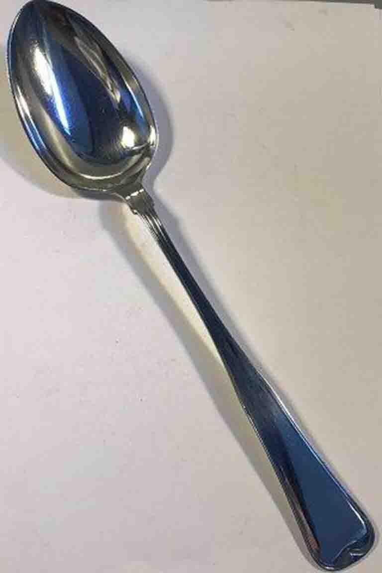 Old Danish Silver Serving Spoon 'HPJ Weile' In Good Condition For Sale In Copenhagen, DK