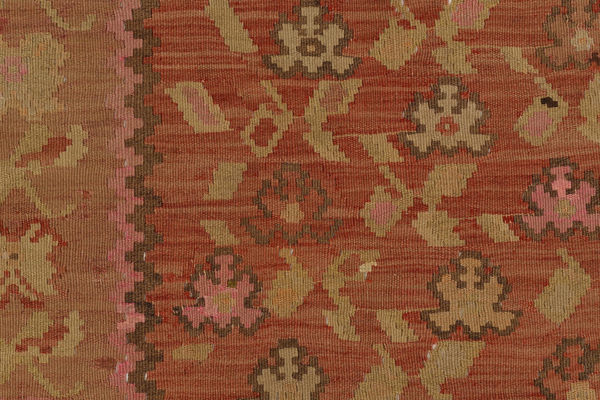 Old Dated KARABAGH Kilim For Sale 4