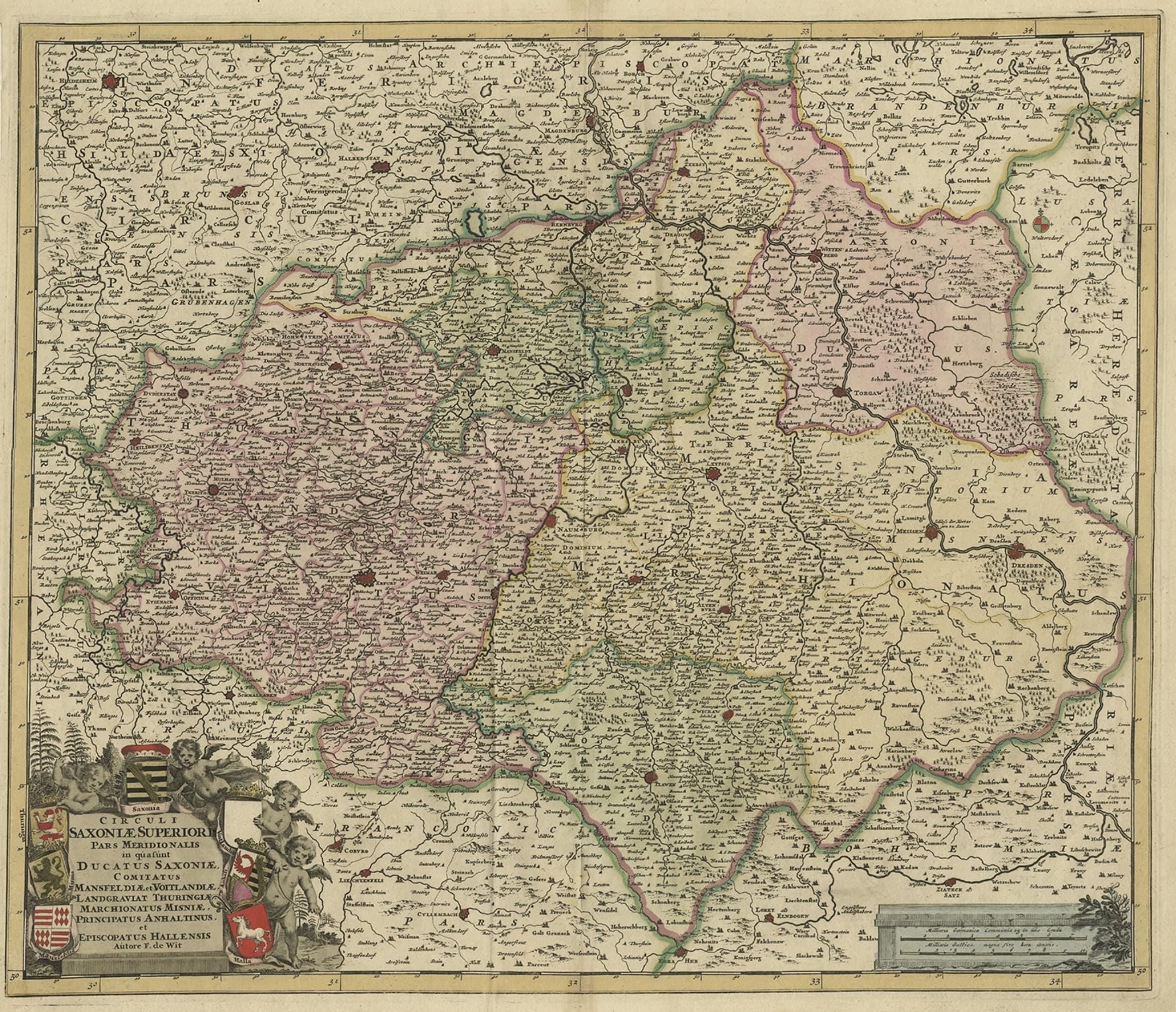 Carte ancienne intitulée 
