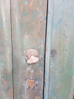 Old Dia Turquoise Moroccan Door, Old Knocker