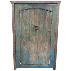 Antique Old Dia Turquoise Moroccan Door, Old Knocker