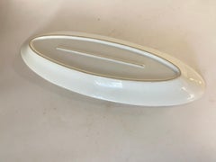 Old Dish Large from the DIGOIN-SARREGUEMINES factory White Enameled Faience