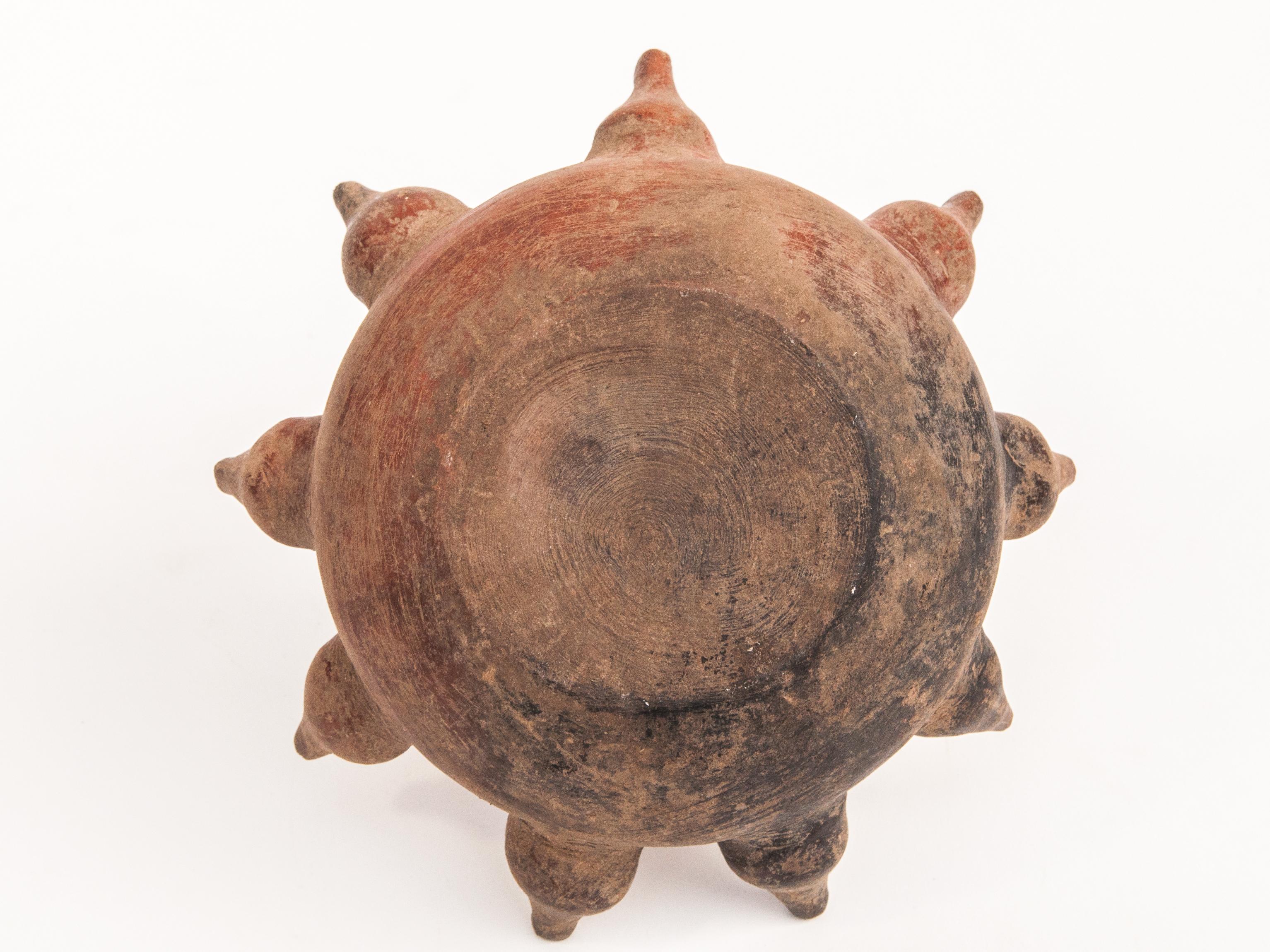 Old Earthenware Kendi, Majapahit Style, North or East Java, Late 19th Century In Good Condition In Point Richmond, CA