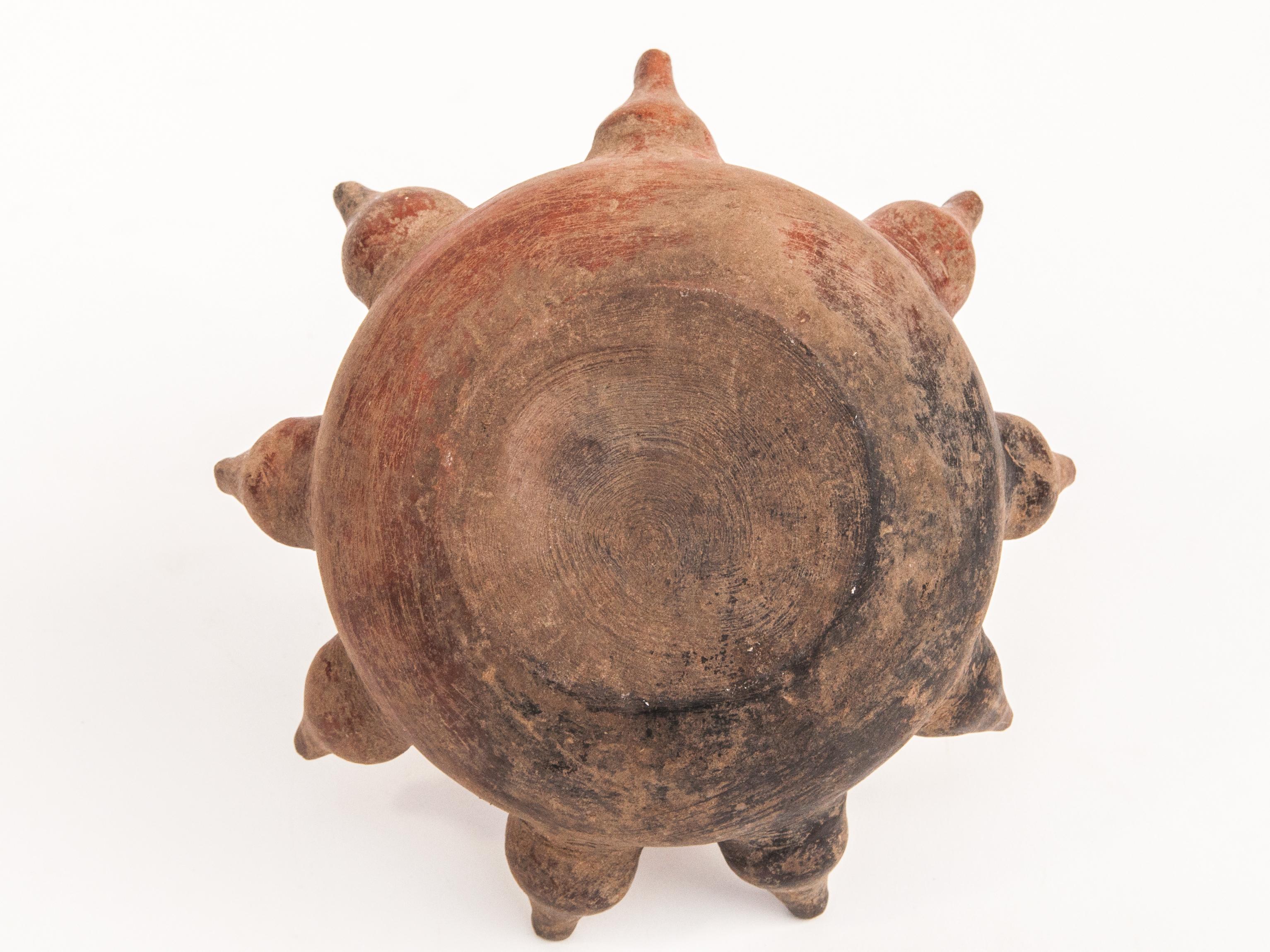 Poterie Ancienne faïence Kendi, style Majapahit, Java du Nord ou de l'Est, fin du 19ème siècle