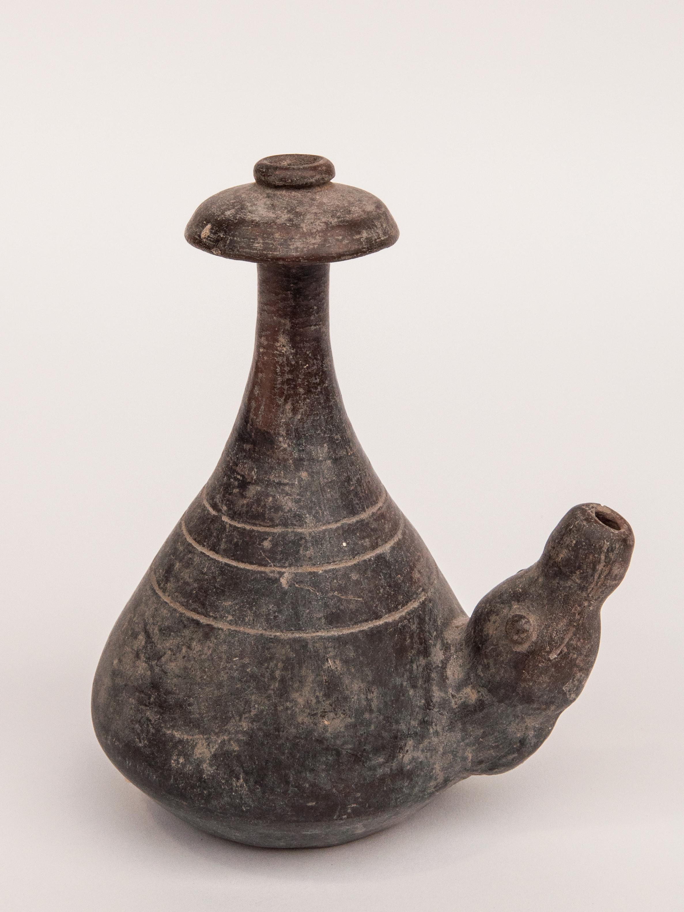 Old Earthenware Kendi, Majapahit Style, North or East Java, Late 19th Century 1