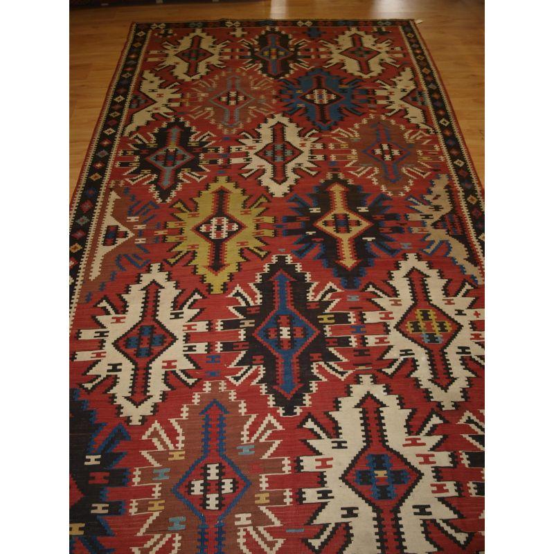Turkish Old East Caucasian Avar Kilim For Sale