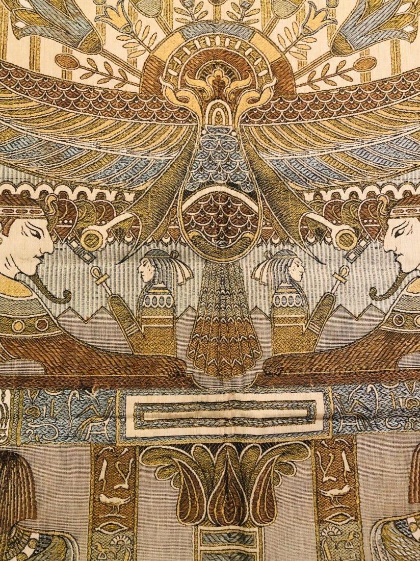 19th Century Old Egyptian Silk Panel Tapestry, Circa 1890