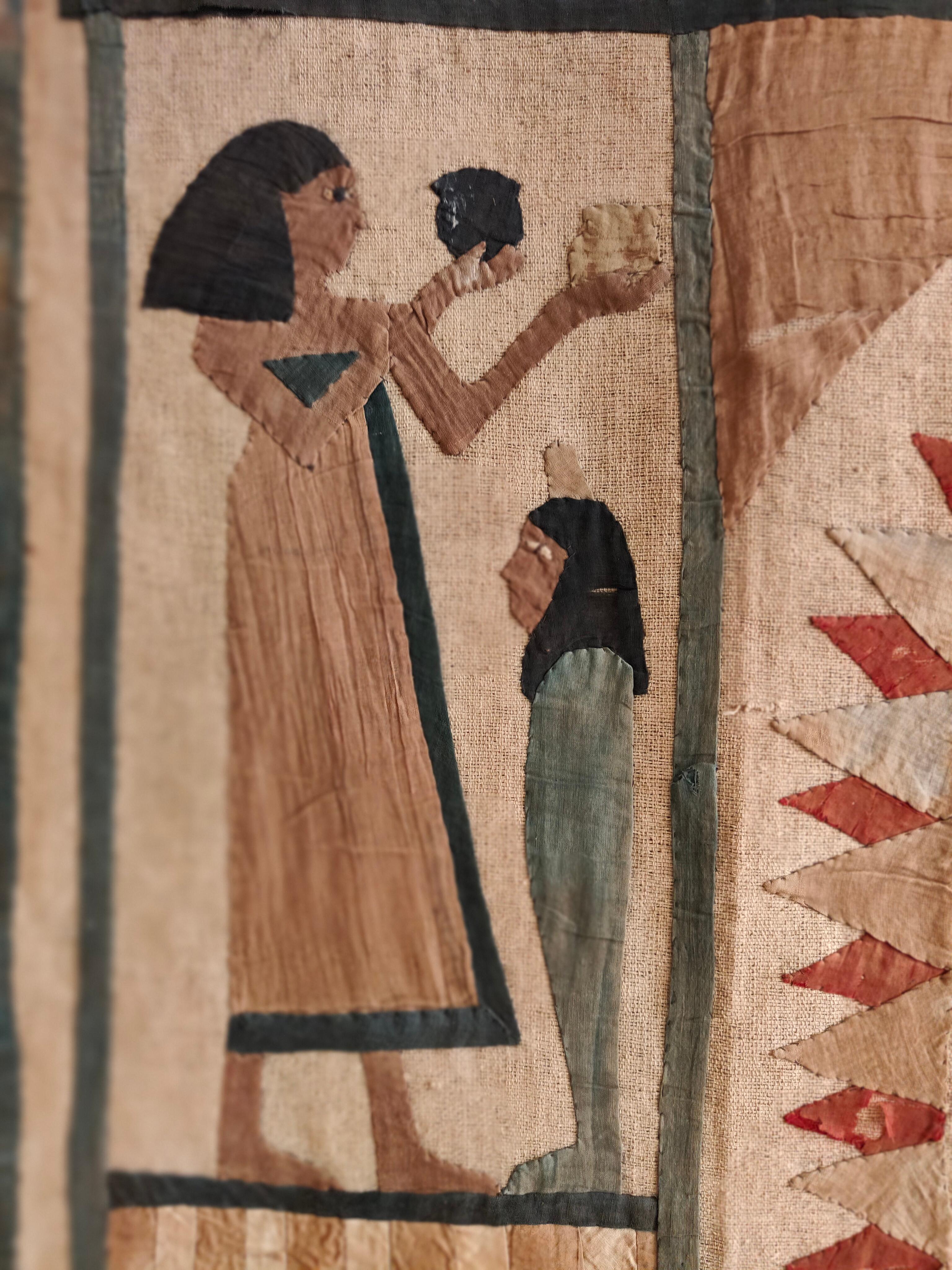 Altägyptischer Wandteppich 1920er Jahre im Angebot 10
