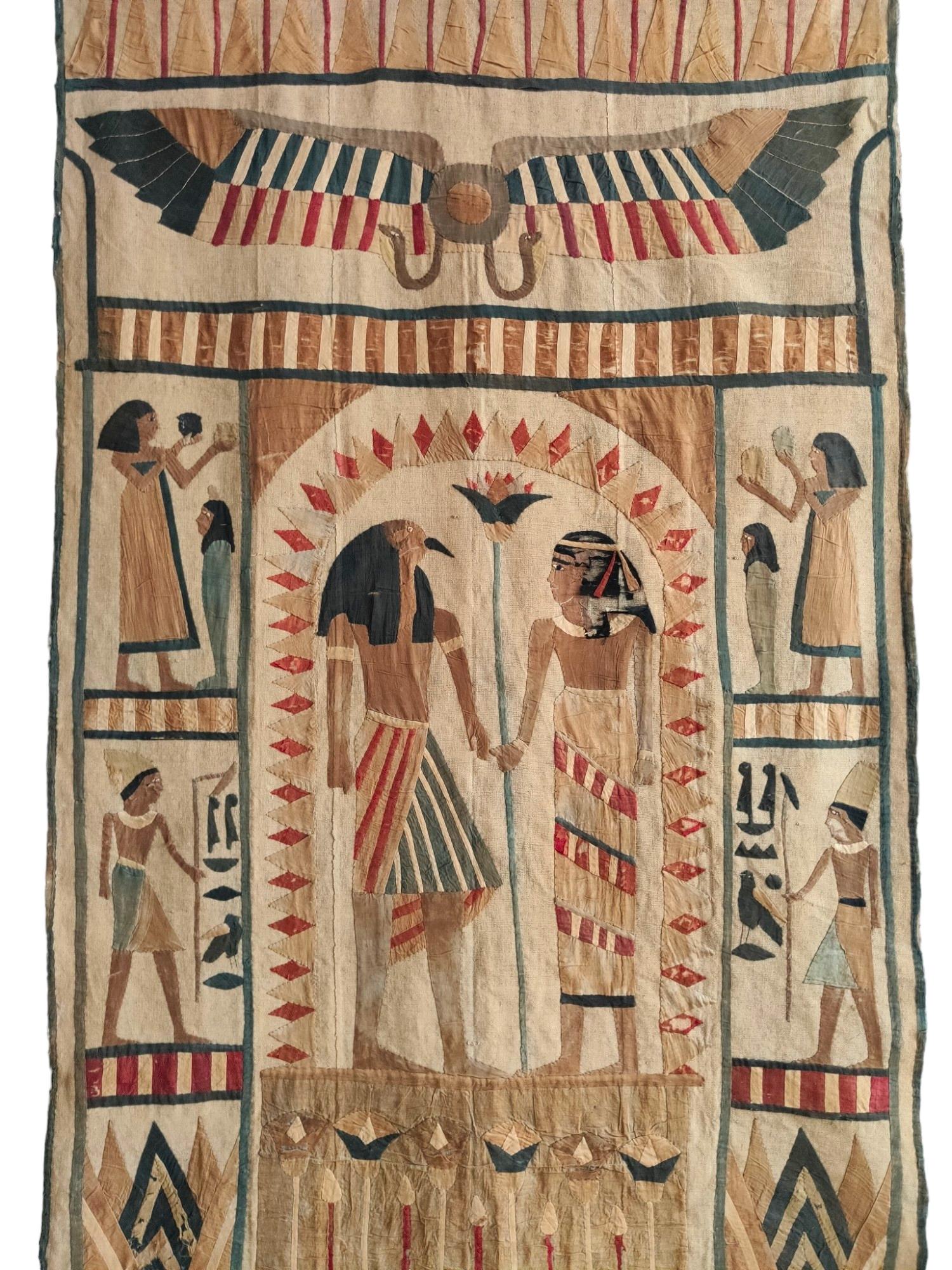 Altägyptischer Wandteppich 1920er Jahre im Angebot 13