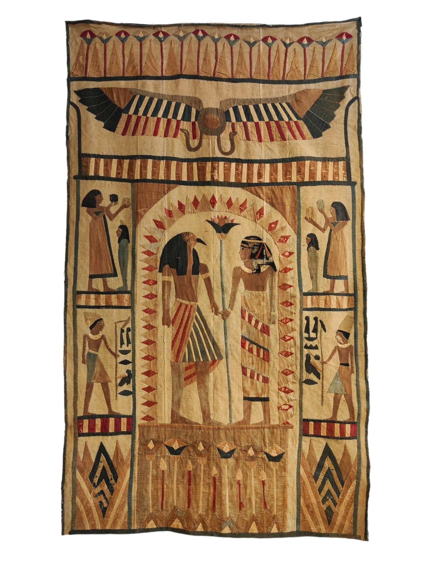 Old Egyptian Style Tapestry 1920s In Good Condition In Madrid, ES
