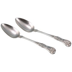 Old England Pattern Very Rare Pair of Tablespoons, William IV, London 1832