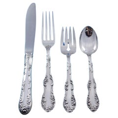 Set di posate Old English by Towle in argento sterling per 8 persone 34 pezzi