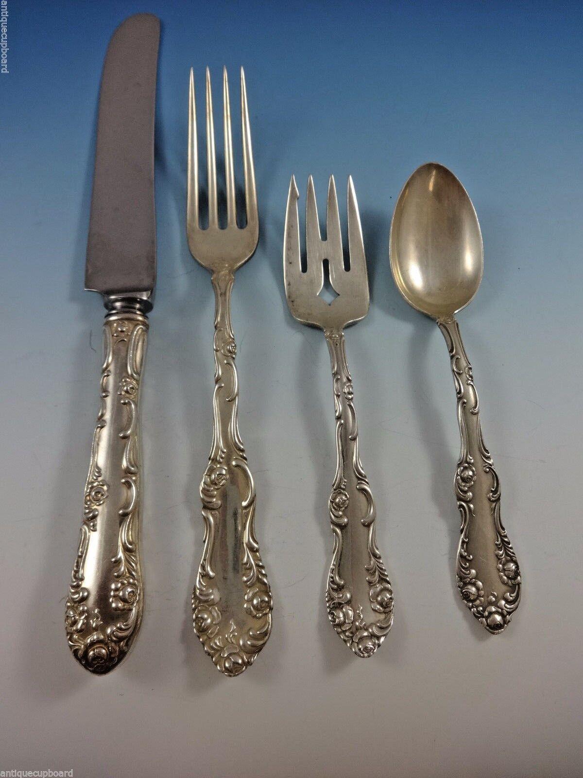 Set di posate Old English by Towle in argento sterling per 8 persone, servizio da 48 pezzi. In condizioni ottime in vendita a Big Bend, WI