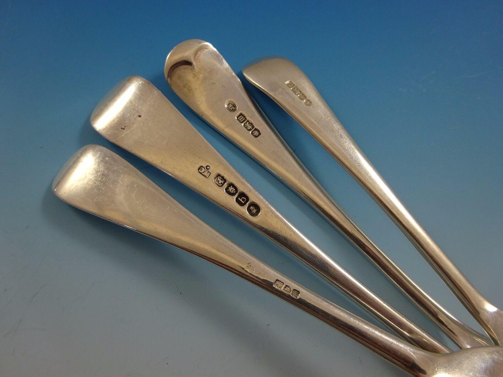 Old English by Various English Makers, 58-teiliges Tafelbesteck aus Sterlingsilber (20. Jahrhundert) im Angebot