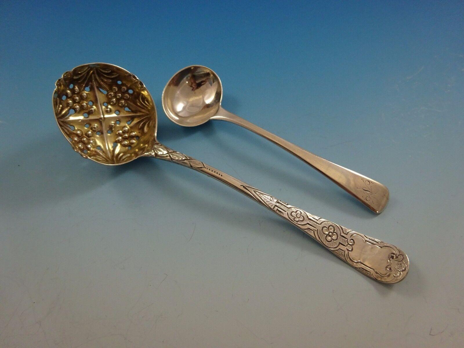 Old English by Various English Makers, 58-teiliges Tafelbesteck aus Sterlingsilber im Angebot 4