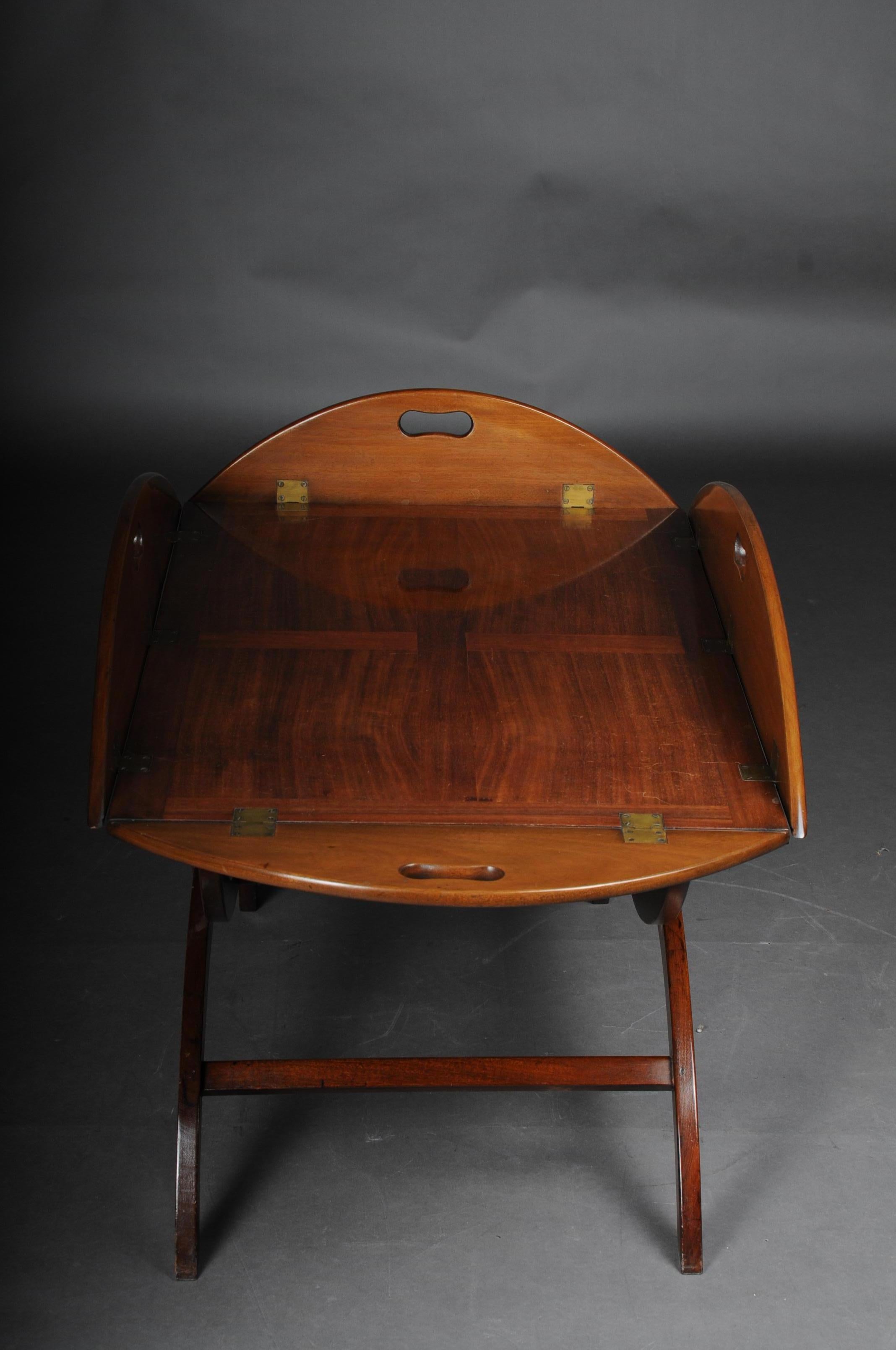 Old English Captain's Table / Coffee Table / Butler's Tray, Mahogany 4