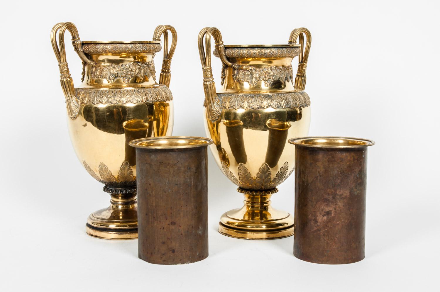 Mid-19th Century Old English Decorative Pair Vases / Pieces
